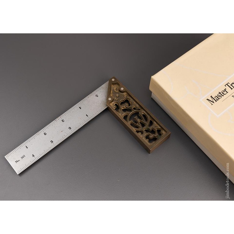 WOODSMITH No. 501 Ornate Master Try Square Mint in Box 5 Inch Rare — 97061