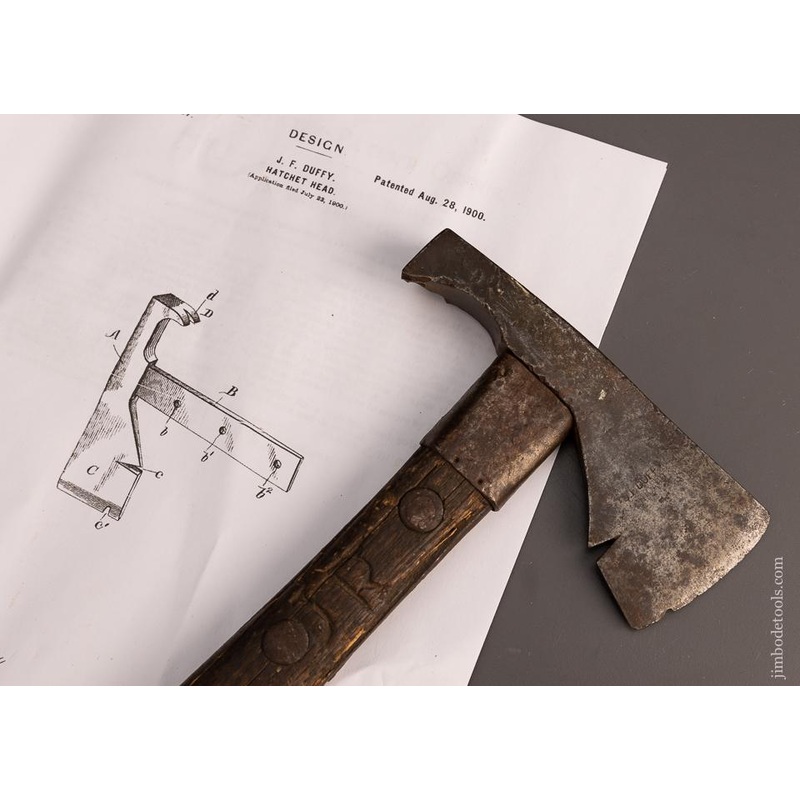 Rare J.F. DUFFY PATENT Hatchet – 99833