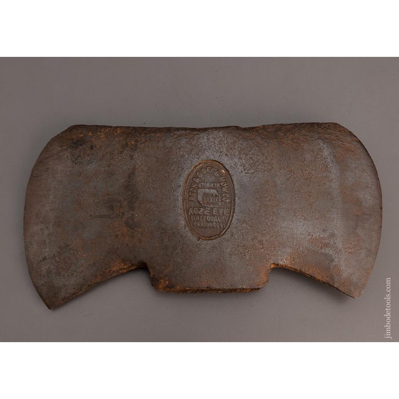 Uber Rare Embossed Adze Eye Double Bit Axe by BECK & GREGG Patented – 99868