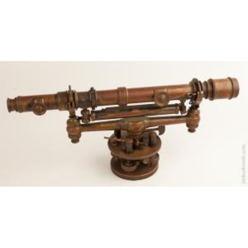 W. & L.E. GURLEY TROY NY October 16, 1883 Patent Precision 18 inch Telescoping Surveyor’s Wye Level FINE in Original Box  – 75243