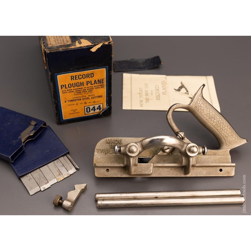 100% Complete RECORD No. 044 Plough Plane Near Mint in Original Box – 98986