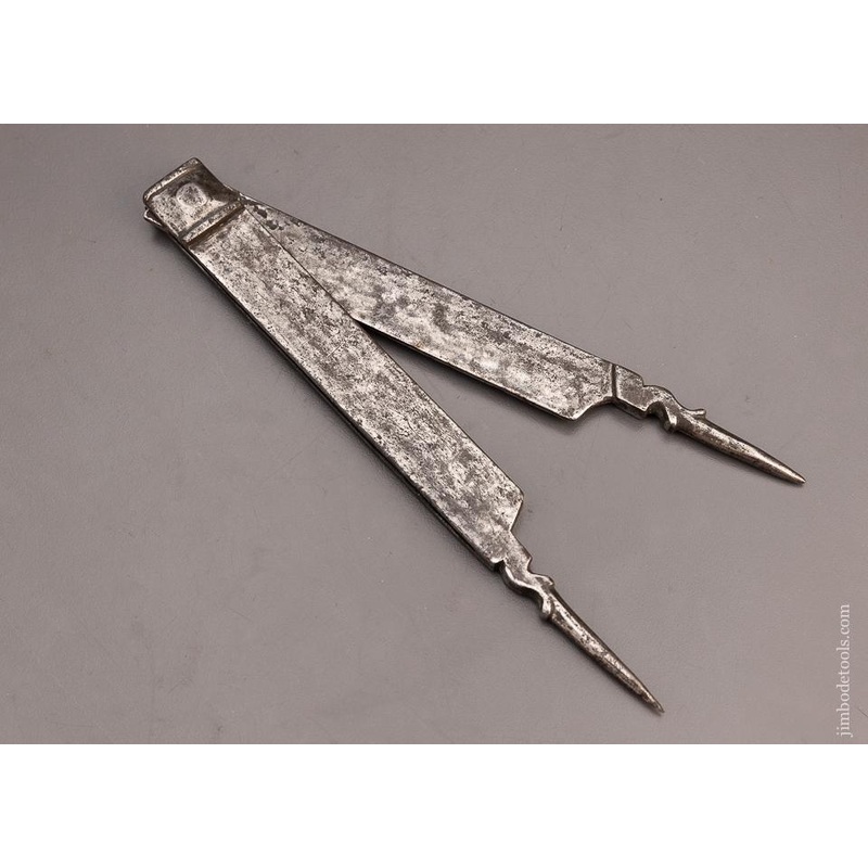Stunning 18th Century Miniature French Armorer’s Dividers – EXCELSIOR 100303