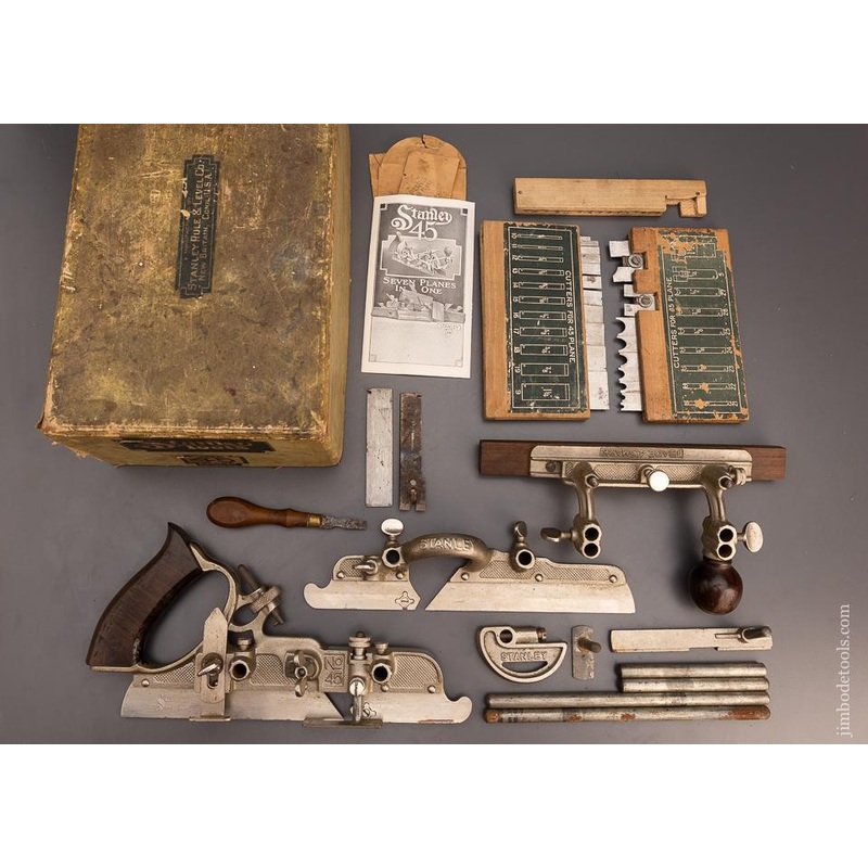 STANLEY No. 45 Plane 100% Complete in Original Box – 100249