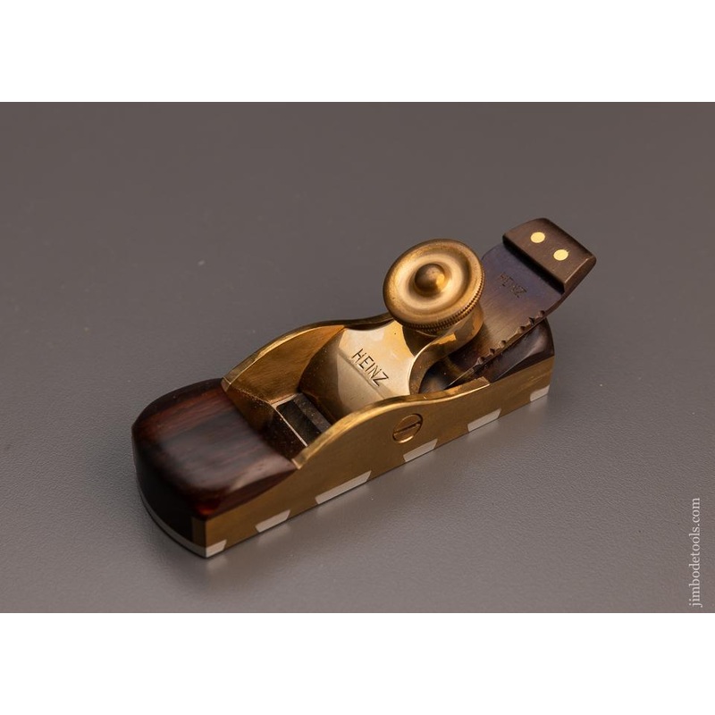 Stunning JOHN HEINZ Dovetailed Miter Plane with Rosewood Infill – 100338 – AS OF OCT 13