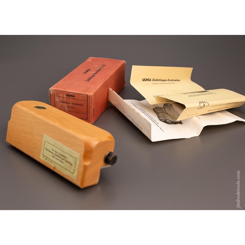 ULMIA No. 732 Wood Scraper Burnisher Mint in Box – 100347