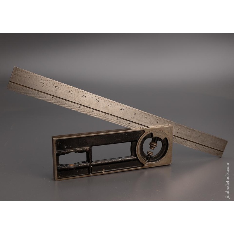 Rare STARRETT No. 439 Builders Square & Inclinometer – 100647