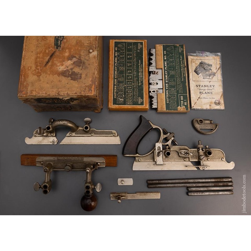 STANLEY No. 45 Combination Plane SWEETHEART 100% COMPLETE in Original Box – 98613