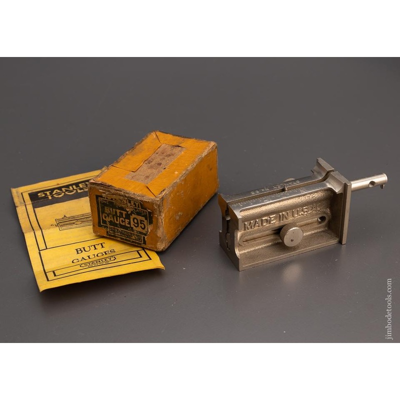 STANLEY No. 95 Butt Gauge Mint In Box – 100429