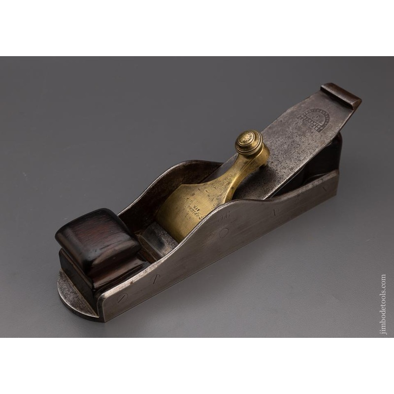 Stunning Early Screw-sided SPIERS IMPROVED PATTERN Dovetailed Miter Plane – EXCELSIOR 100657 – AS OF NOV 3