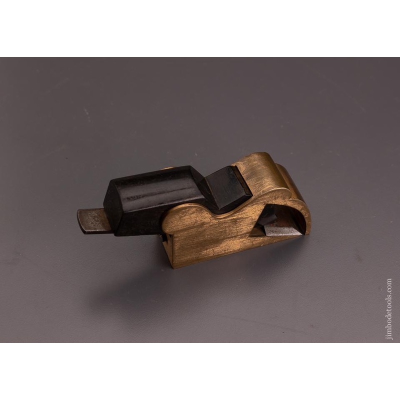 Spectacular Ebony & Gunmetal Bullnose Shoulder Plane by PRESTON – EXCELSIOR 100669