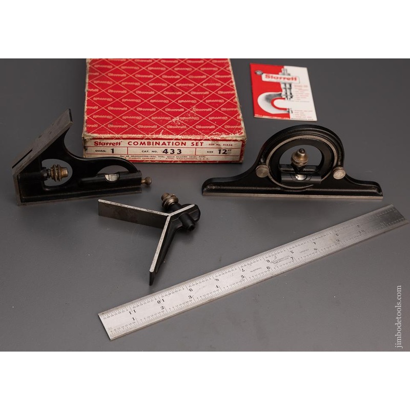 STARRETT No. 433 Combination Set Mint in Box – 100901