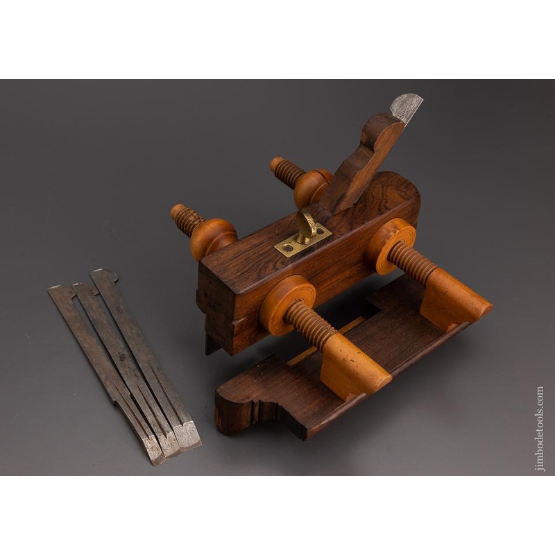 Pretty Rosewood and Boxwood Plow Plane by GREENFIELD TOOL CO. No. 520 – 100879