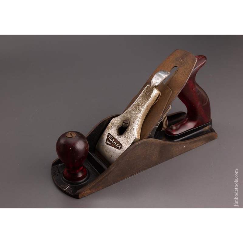 Rare No. 4 1/2 Size Jumbo Smooth Plane TURNER AUSTRALIA No. 4 1/2 with Red Permaloid Handles –  101080