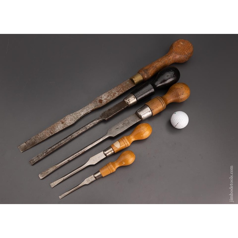 Set of 5 Cabinet Makers Turnscrews – 101258