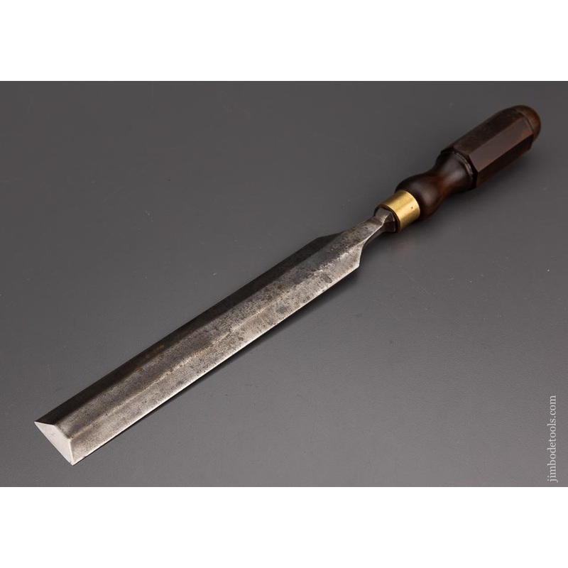 1 1/2 x 16 Long, Thin Paring Chisel E.A. BELL & SON SHEFFIELD Rosewood Handle – 101368