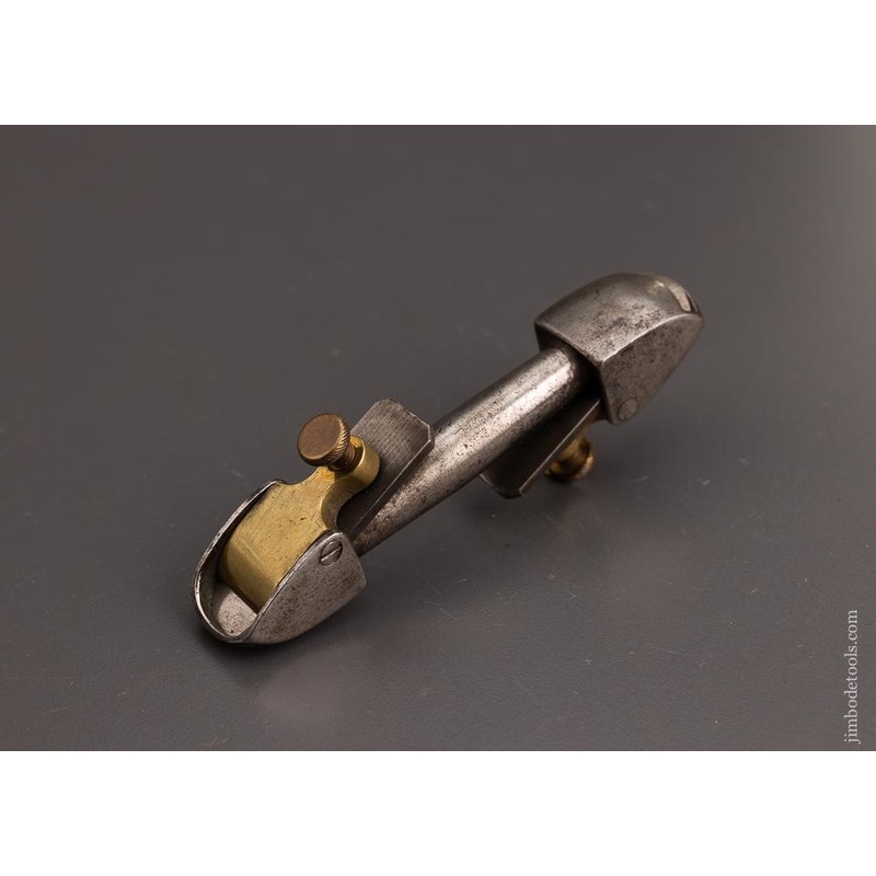 Rare & Awesome Violin Maker’s Double-End Round Bottom Plane w/ Brass Lever Caps 4 1/4 inches long Unmarked – EXCELSIOR 101372