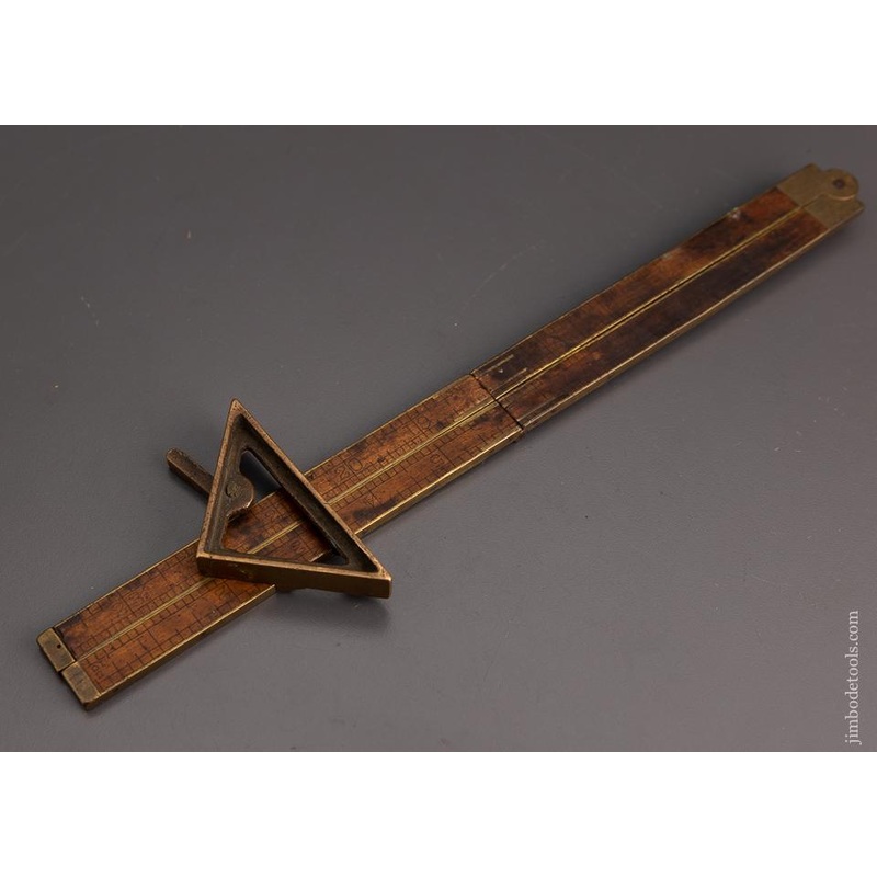 Rare CAMPBELLS PATENT Combination Square Rule Attachment – 101150