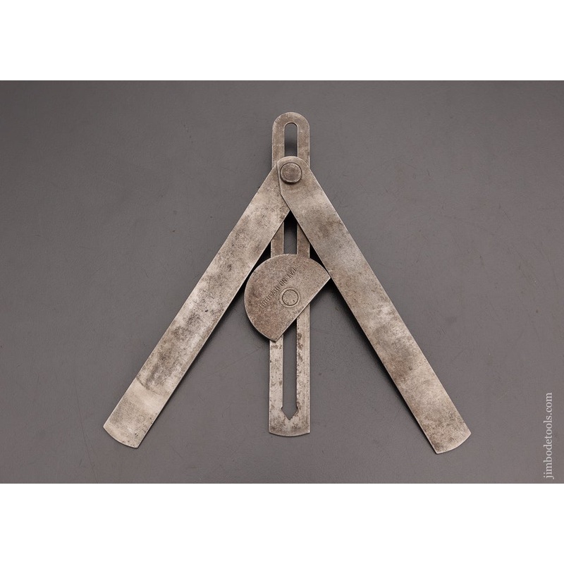 Rare J.J. DRILL PATENT Miter Gauge for Sliding T-Bevels – 100889