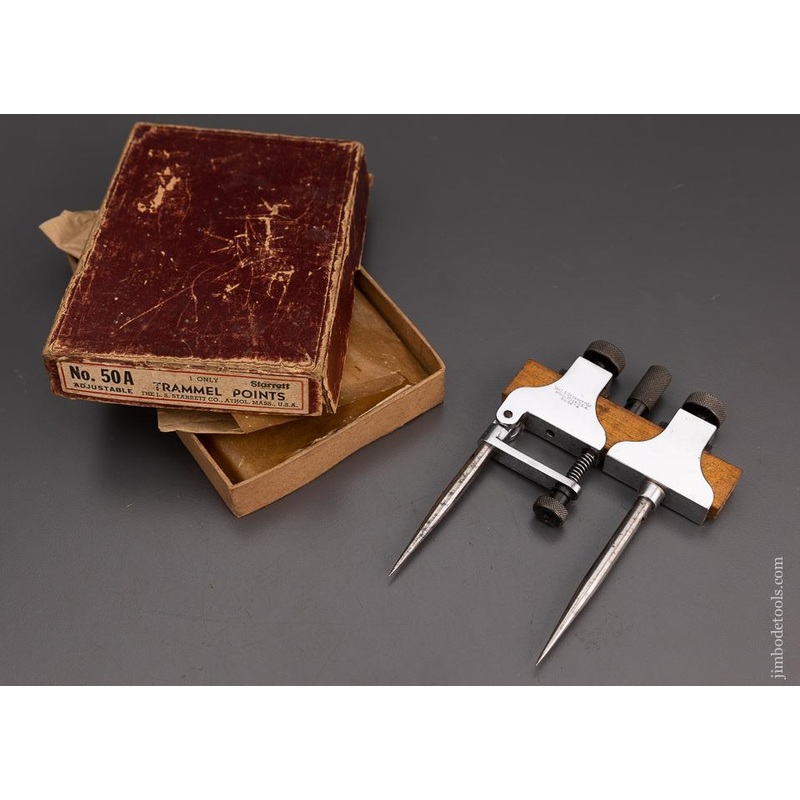 STARRETT No. 50A Trammel Points Mint in Box – 101351