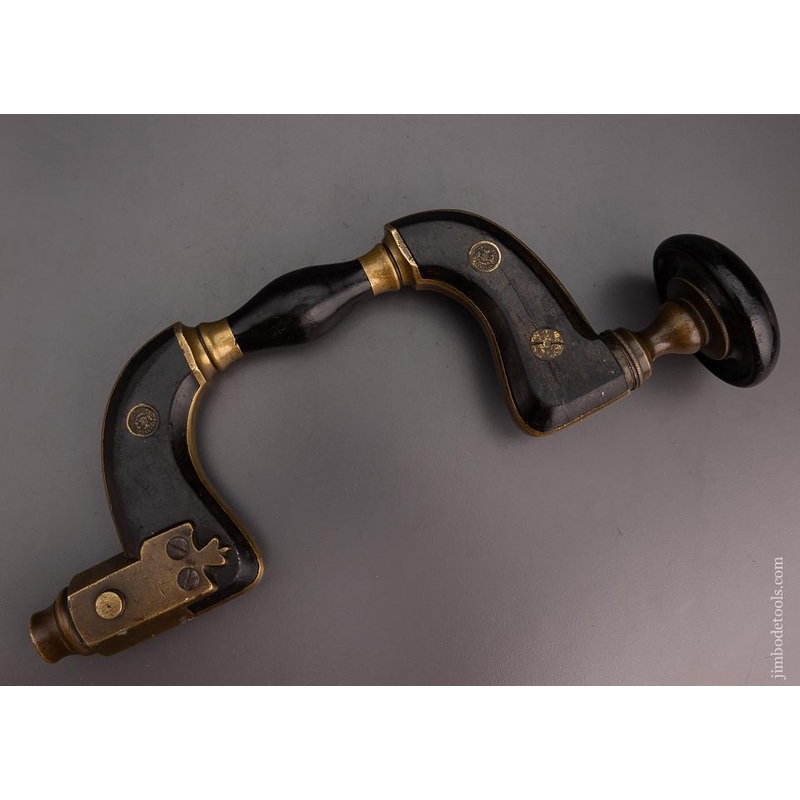 Stunning SIMS PATENT Ebony & Brass Framed Brace by C. PARKIN SHEFFIELD – EXCELSIOR 101310 – AS OF DEC 14