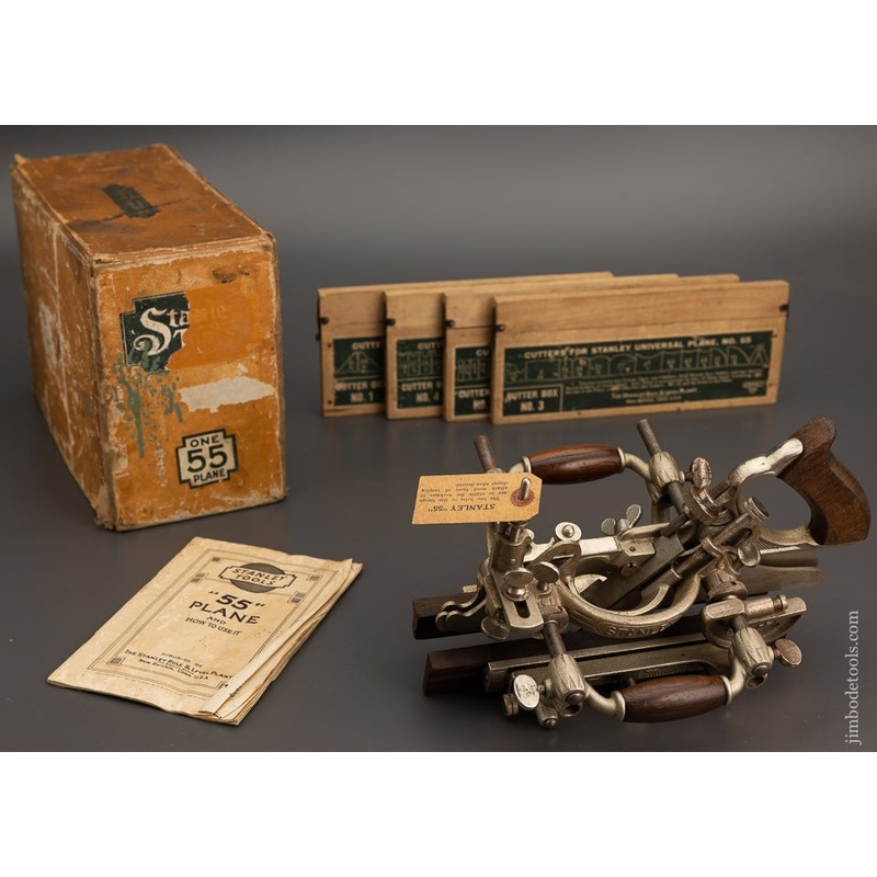 100% Complete STANLEY No. 55 Combination Plane in Original Box – 101531 – AS OF DEC 26