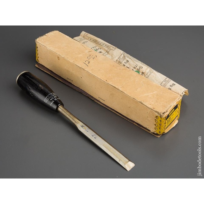STANLEY No. 40 Composite Handled EVERLASTING 1/2 inch Pocket Chisel in Original Box * 80063