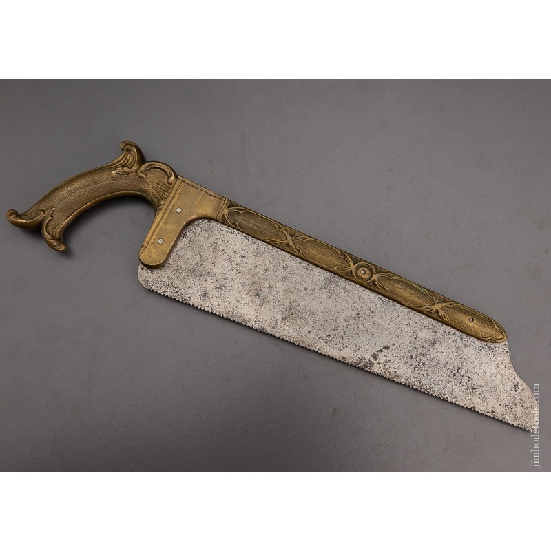 RARE and Beautiful! Brass Framed Surgeon’s Saw by W.R. GOULDINGS NEW YORK circa 1838-48 ** EXCELSIOR 72893