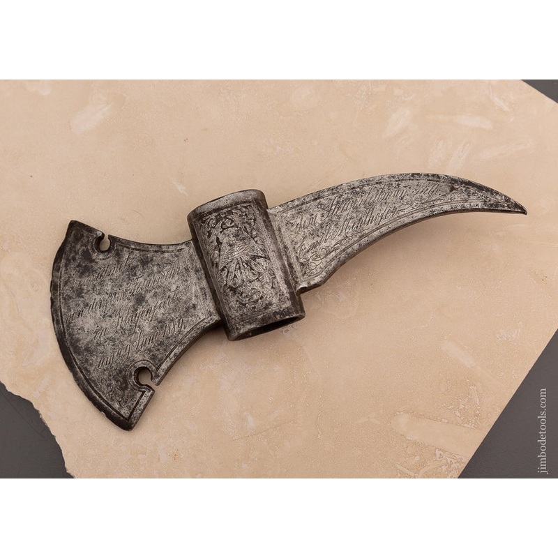 Stunning ENGRAVED & DATED 1889 Firemans Axe – EXCELSIOR 101749 – AS OF JAN 18