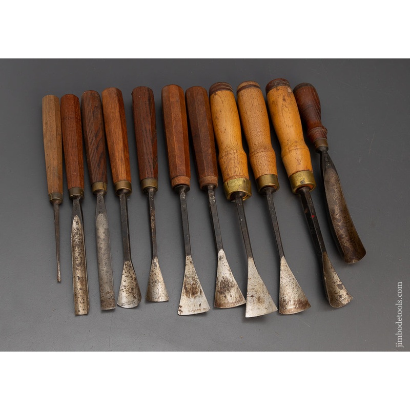 11 Carving Chisels by DASTRA including Some Really Wide Ones Carving Gouge – 115692