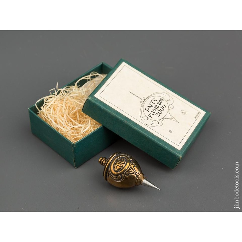 Rare PNTC 2000 Best in the West Favor 2 1/4 inch Brass Plumb Bob with Steel Point in Original Box – 79240 –