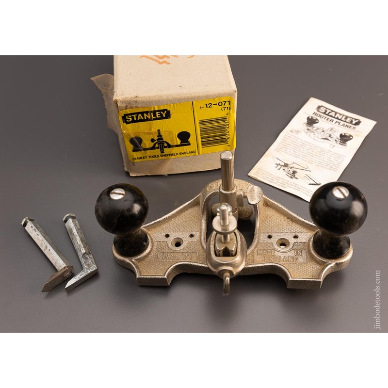 100% Complete! STANLEY No. 71 Router Plane Mint in Box — 99719