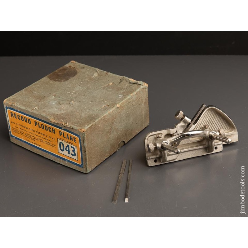 RECORD No. 043 Plough/Plow Plane MINT in Original Box — 90949