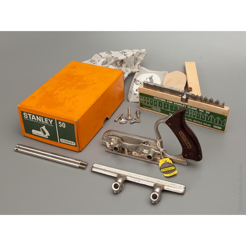 STANLEY No. 50 Light Combination Plane 100% COMPLETE in Original Box — 77063