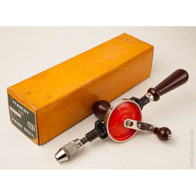 STANLEY No. 803 Hand Drill in Original Box — 70344