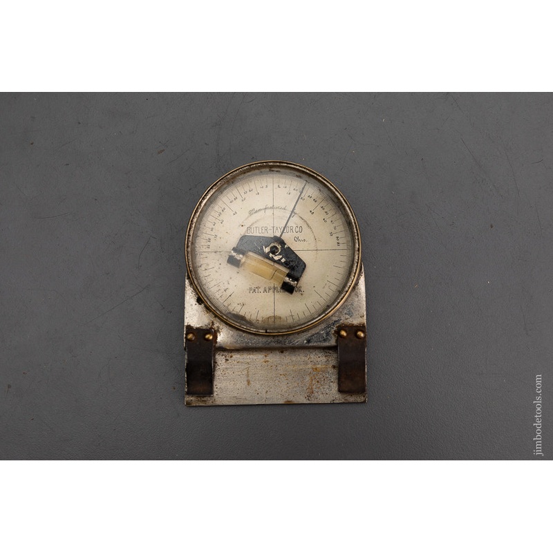 Rare BUTLER TAYLOR Patented Inclinometer Rule Attachment – 101784
