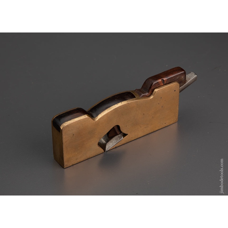 Rare & Fine POPPING NYC Gunmetal Shoulder Rabbet Plane with Rosewood Infill – EXCELSIOR 102259