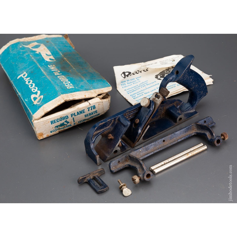 RECORD No. 778 Rebate Plane in Original Box – 101989