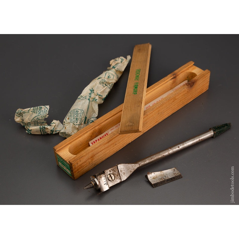 RIDGWAY Firmgrip Expansive Bit with 2 Cutters Mint in Box – 102224