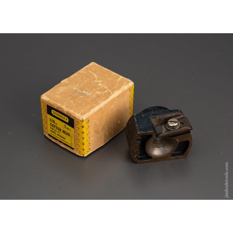 STANLEY 5/8 Inch Cutter Head for No. 77 Dowel Machine Near Mint in Box – 102419