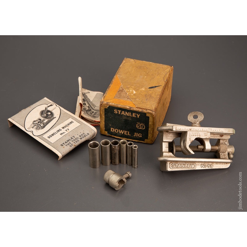 STANLEY No. 59 Dowel Jig 100% Complete Mint in Box – 102409