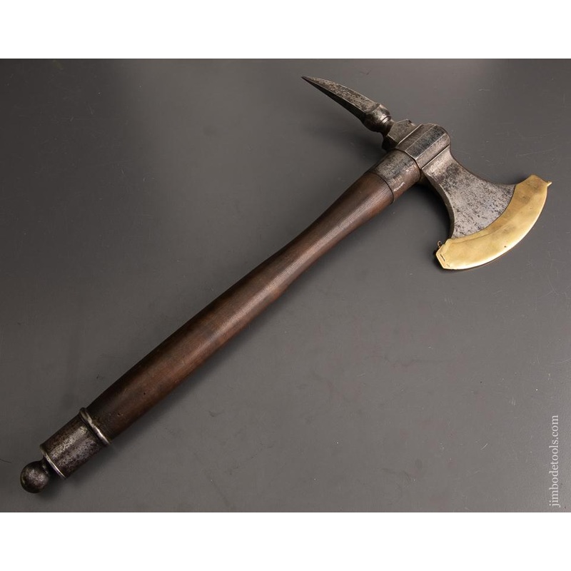 Stunning! 17th/18th Century Boarding Axe with Brass Blade Guard * EXCELSIOR 93005 – AS OF MAR 19