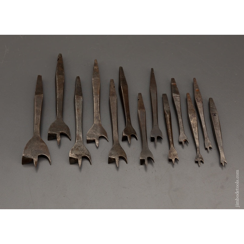 Working Set of 13 19th Century Center Bits for Bit Brace  – 102402