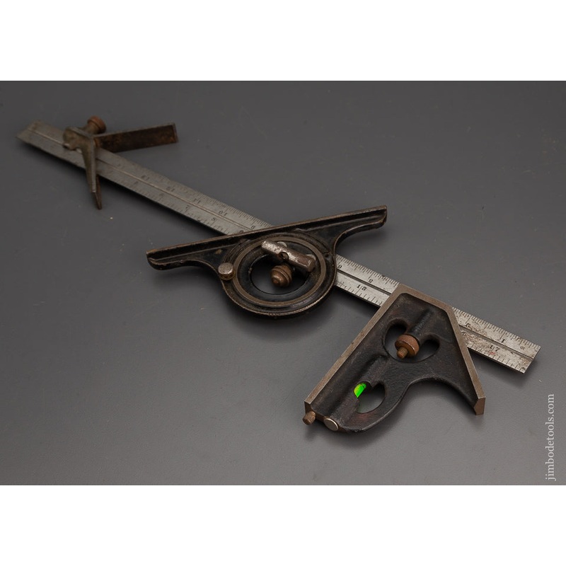 18 Inch BROWN & SHARPE Combination Square with Center Finding Head Fine – 102677
