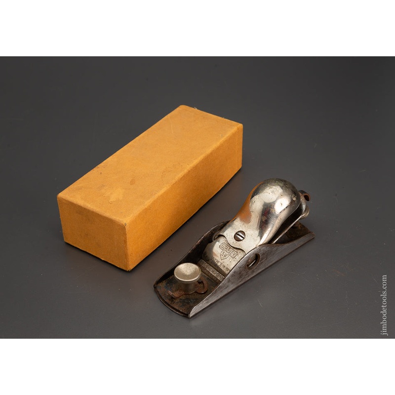 Rare SWEETHEART STANLEY No. S18 Steel Block Plane in Original Box – 102629