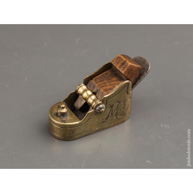 Remarkable Dated 1847 Brass Instrument Maker’s Plane — 91111U
