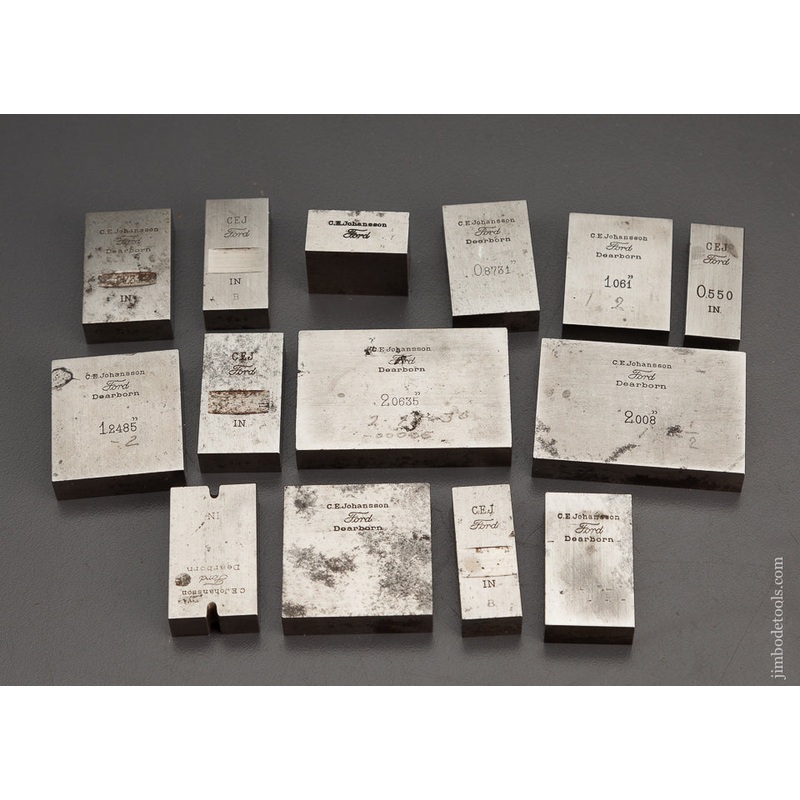 Set of C.E. JOANSON/FORD DEARBORN Gage Blocks – 99965