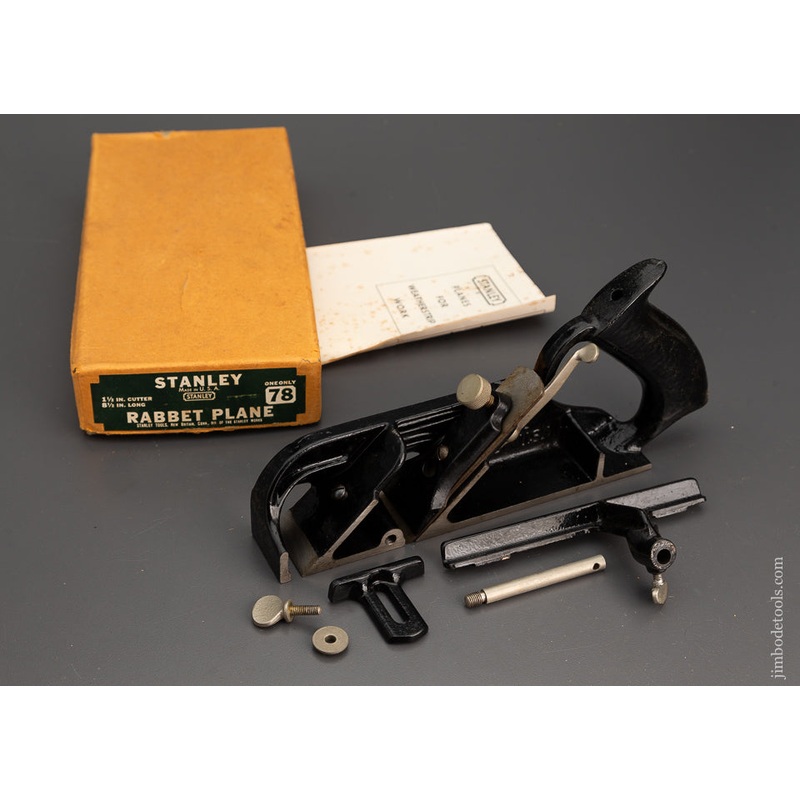 STANLEY No. 78 Rabbet Plane Mint in Box – 102529