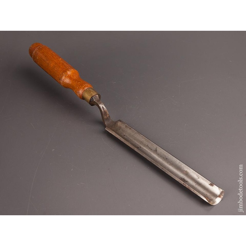 1 x 14 1/8 inch D.R. BARTON No. 8 Sweep Crank Neck Gouge * 82287