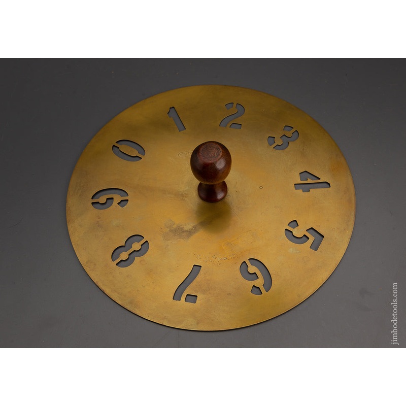 12 Inch Cast Brass Stencil Early 20th Century – 102683