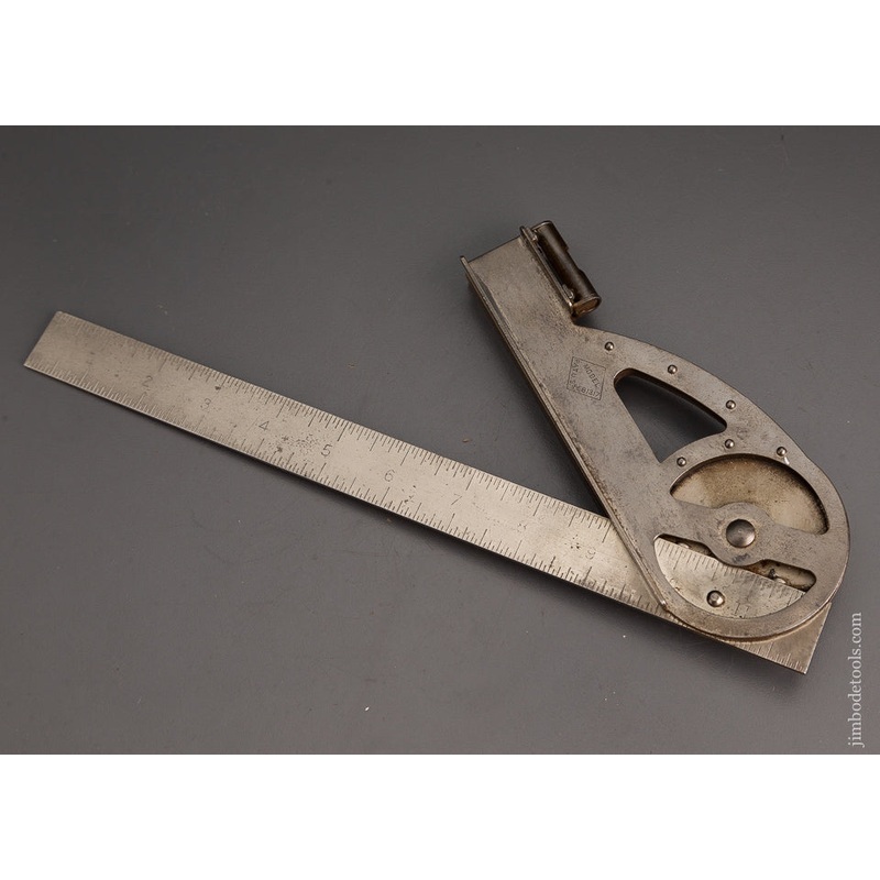 Rare GAGNON & HAWTHORNE PATENT Combination Square & Protractor – 102773